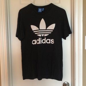 Adidas Originals Black Trefoil T-Shirt (size M)